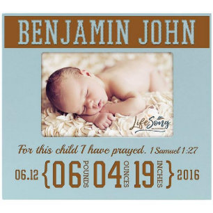 För detta barn Keepsaké Blue Bild Ram