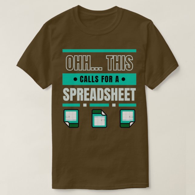 För detta krävs ett kalkylblad t shirt (Design framsida)