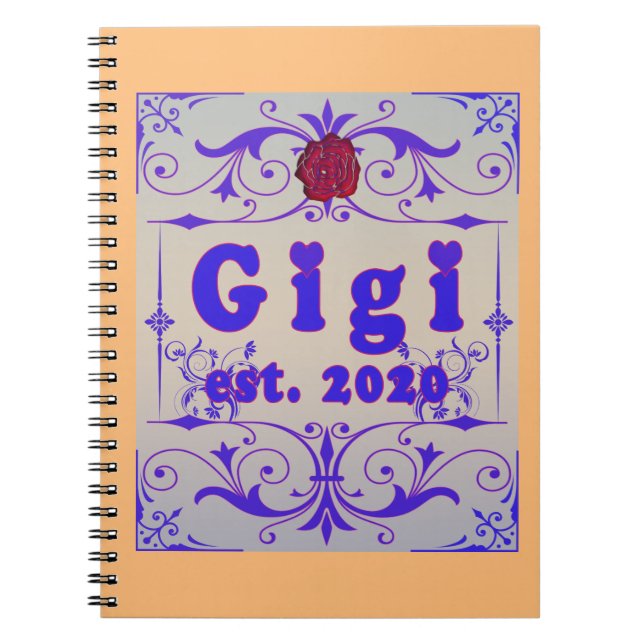 För detta Speciell "GiGi 2020" Anteckningsbok (Framsidan)
