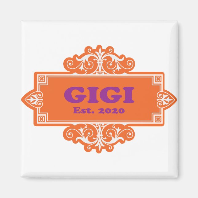 För detta Speciell "GiGi 2020" Magnet (Framsidan)