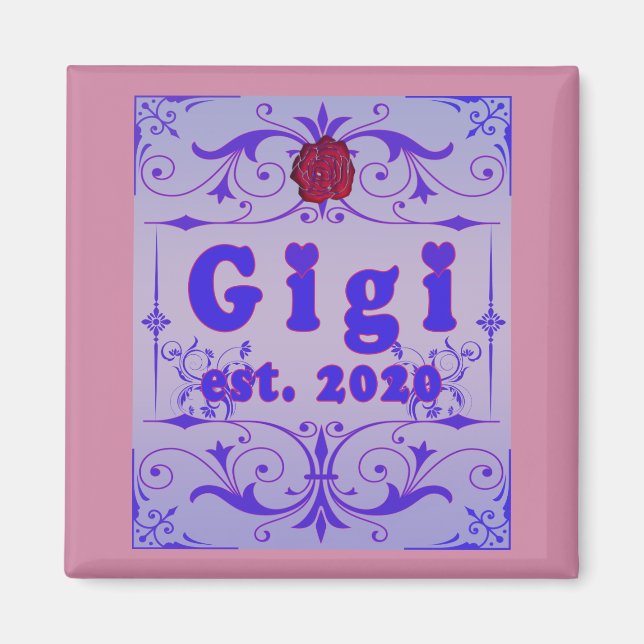 För detta Speciell "GiGi 2020" Magnet (Framsidan)