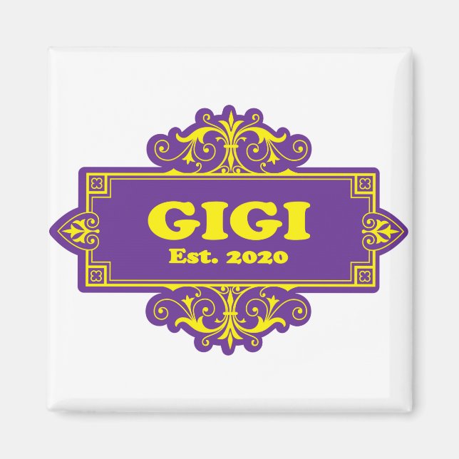 För detta Speciell "GiGi 2020" Magnet (Framsidan)