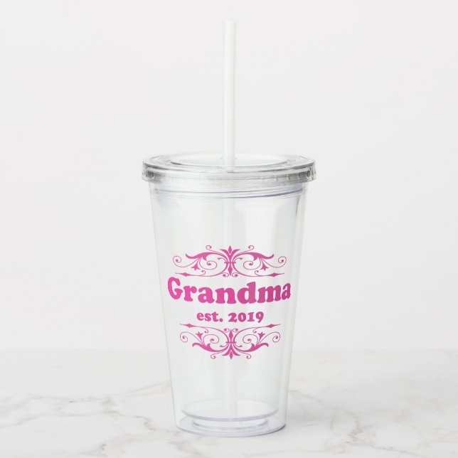 För detta Speciell, "Grandma 2019" Take Away Mugg (Framsida)