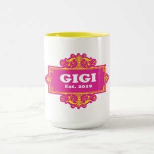 För detta Speciell ska ’GiGi 2019’ Mugg