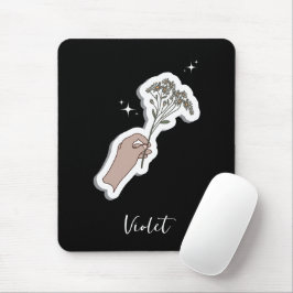 "För dig" Aesthetic Flower Illustration Musmatta