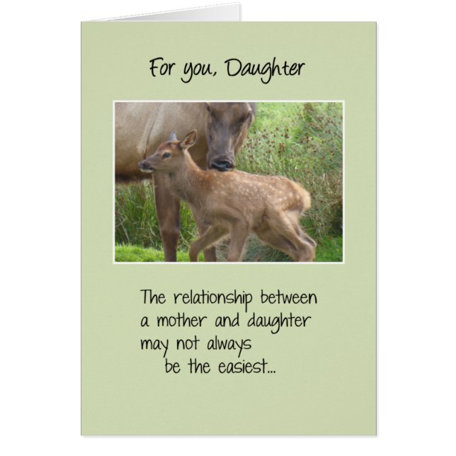 För dig, dotter hälsningskort (Framsidan)