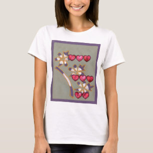För dig från mig: Snygg Blommigt är en hjärtefråga Tee Shirt