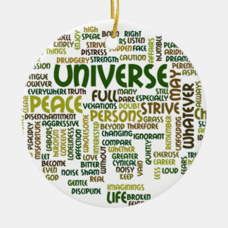 För diktord för Desiderata Motivational hänge Julgransprydnad Keramik