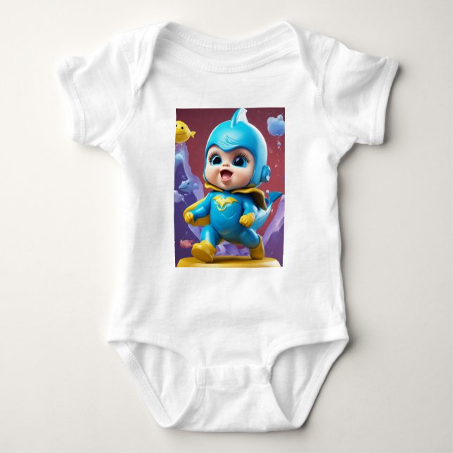 För din baby-romper-bild i vitt, här är ett t shirt (Framsida)