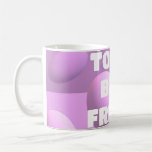 För din bästa vän bubblor i rosa kaffemugg