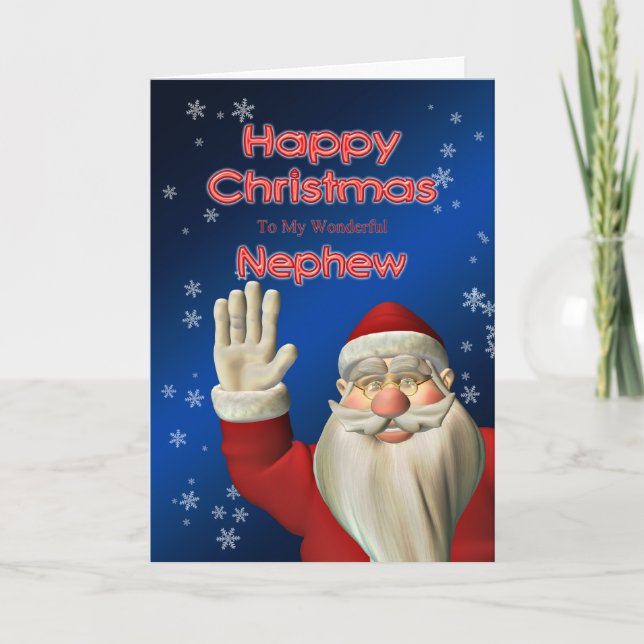 För din brorson, ett julkort.. helgkort (Framsida)
