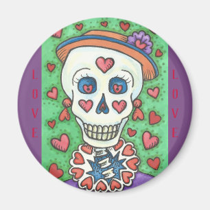 FÖR DIN DAM SKELETON MAGNET