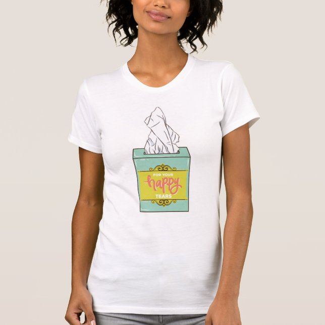 För din moderna Roligt Lycklig Tårar T Shirt (Framsida)