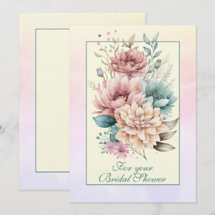 För din Möhippa Pastel-Blommigt Anteckningskort