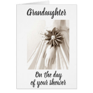 "FÖR DIN SHOWER FOR A **SPECIELL GRANDDAUGHTER** HÄLSNINGSKORT