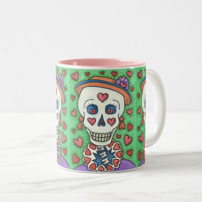 FÖR DIN SKELETON DAM SKULL MUGG Repeat (Framsida höger)