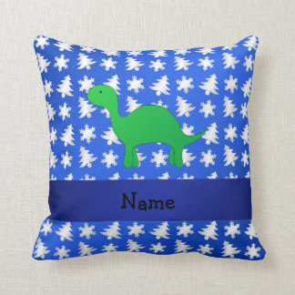 För dinosaurblått för personlig kända träd för kudde