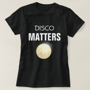 för diskoboll för 70-tal Retro skins guld- Tee Shirt