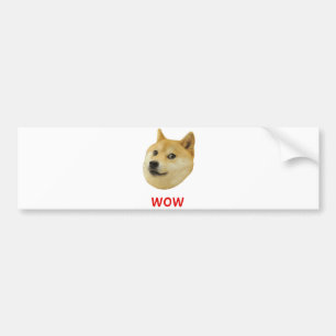 För Doge wow mycket mycket hund sådan Shiba Shib Bildekal