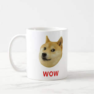 För Doge wow mycket mycket hund sådan Shiba Shib Kaffemugg