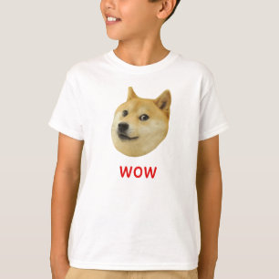 För Doge wow mycket mycket hund sådan Shiba Shib Tee Shirt