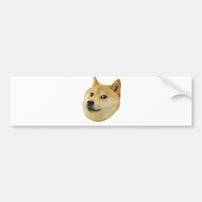 För Doge wow mycket mycket hund sådan Shiba Shibe Bildekal (Framsidan)