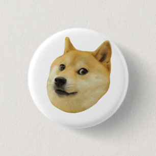 För Doge wow mycket mycket hund sådan Shiba Shibe Knapp