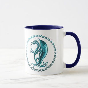 För drakekaffe för blått Celtic mugg