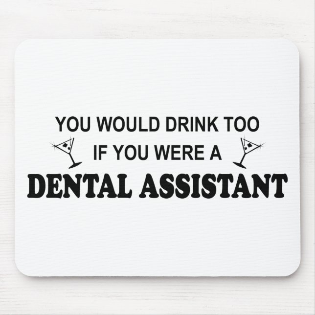För drink tand- assistent för - musmatta (Framsidan)