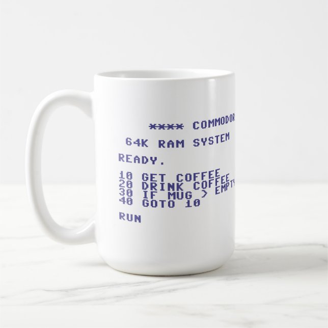 För drinkkaffe för kommendör 64 grundläggande kaffemugg (Vänster)