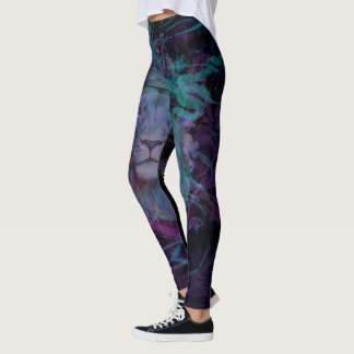 För drottningen lux stil blacklyon design leggings