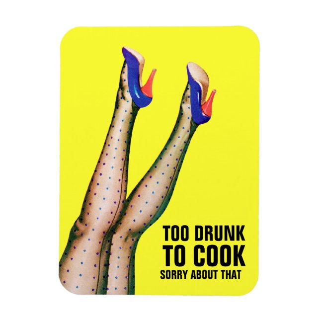 För drunk till Cook Flexi Magnet (Vertikal)