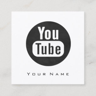 För Du-tuber för Makeupskönhetbloggare logotyp Fyrkantigt Visitkort