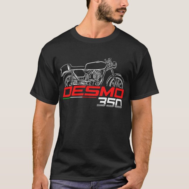 För Ducati 350 Desmo 1970 fans T Shirt (Framsida)