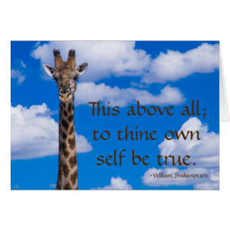 För egen del är det sant hälsningskort