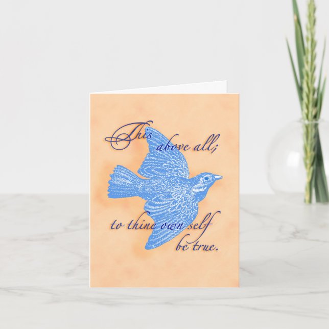 För egen del är det sant Shakespeare Card Anteckningskort (Framsida)