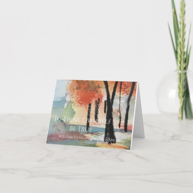 För egen del är det sant tack kort (Framsida)