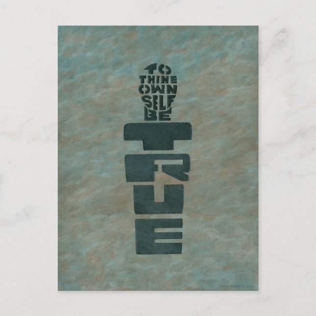 För egen del är det sant vykort (Framsida)