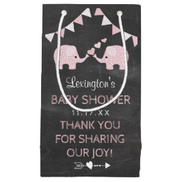 För elefantbaby shower för tvilling- flickor rosa