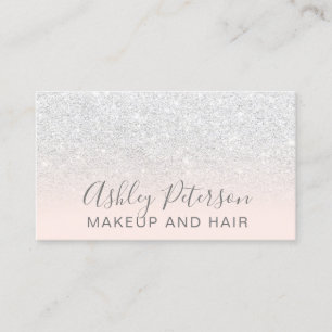 För elegant glitter för vit typografirodnad för visitkort