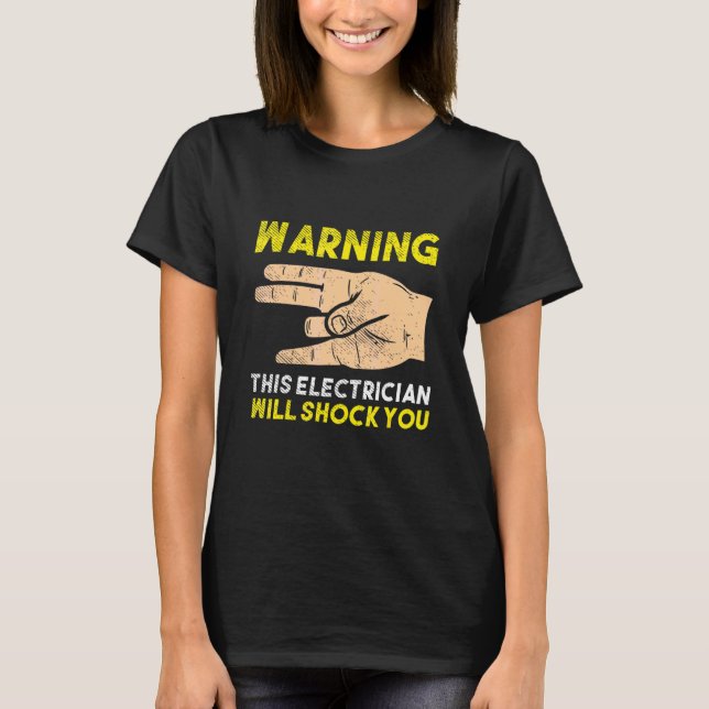 För elektriska kablar av Ampere Electrical T Shirt (Framsida)