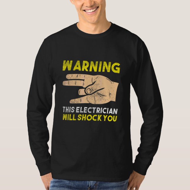 För elektriska kablar av Ampere Electrical T Shirt (Framsida)