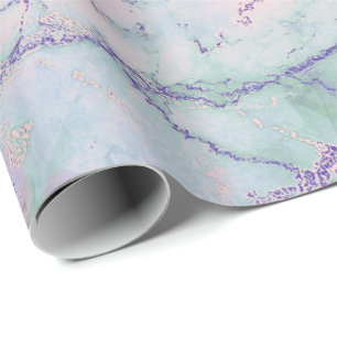 För elfenbensilver för Glam rosa ros Pearly marm Presentpapper