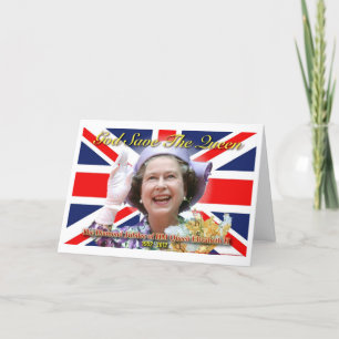 För Elizabeth II för HM drottning Jubilee. diamant Kort