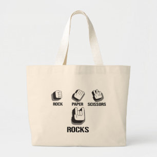 För Emo för papper sax för sten sten alternativ Jumbo Tygkasse