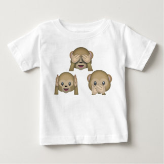 För Emoji för tre apa Tshirt. baby Tröja
