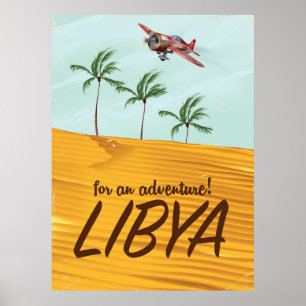 För en Äventyr! Libyens reseaffär Poster