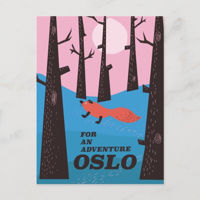 För en Äventyr Oslo Helg Vykort (Framsida)