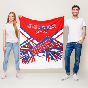 För en CheerLeader 📣 - Blue, White & Red Fleecefilt
