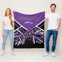 För en 📣 CheerLeader - Lila, Vit och svart
